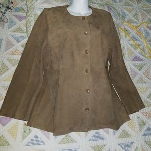 Eileen Fisher suede jacket